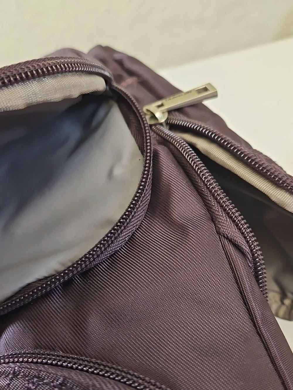 Travelon Anti-Theft Signature Convertible Backpack - Purple/Gray